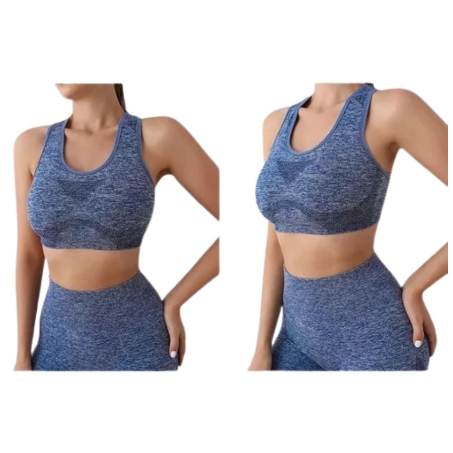 CONJUNTO DEPORTIVO MUJER GYM YOGA SHORT SALMON - 2