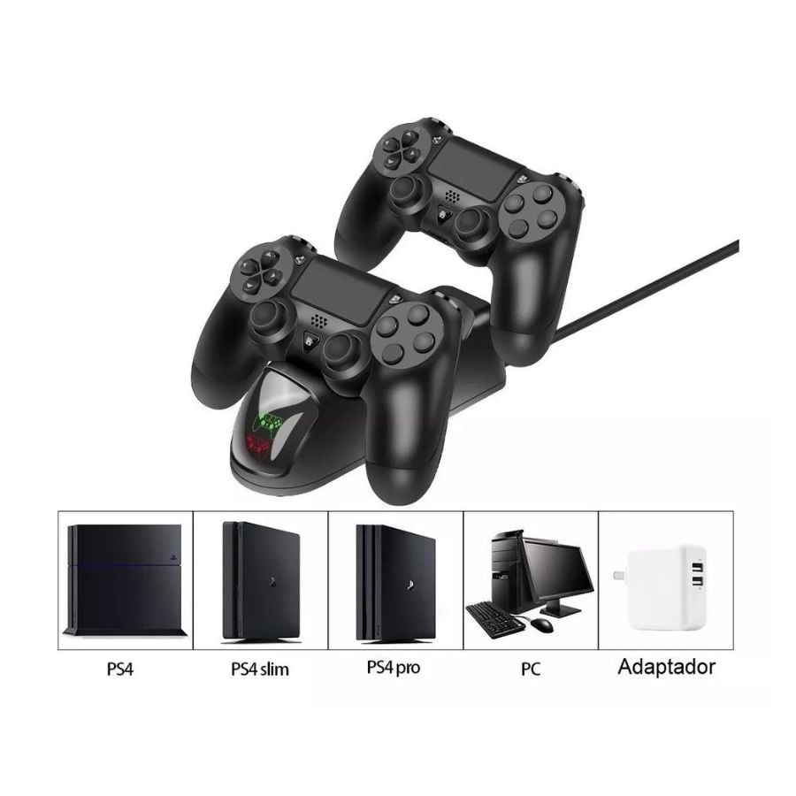 BASE CARGADOR MANDO PS4 INALAMBRICO - 4