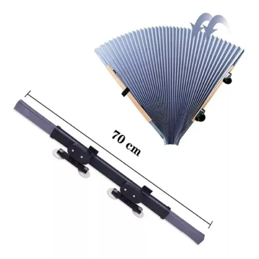 PARASOL RETRACTIL QUITASOL AUTO CORTINA PARA SOL AUTO 70CM - 2