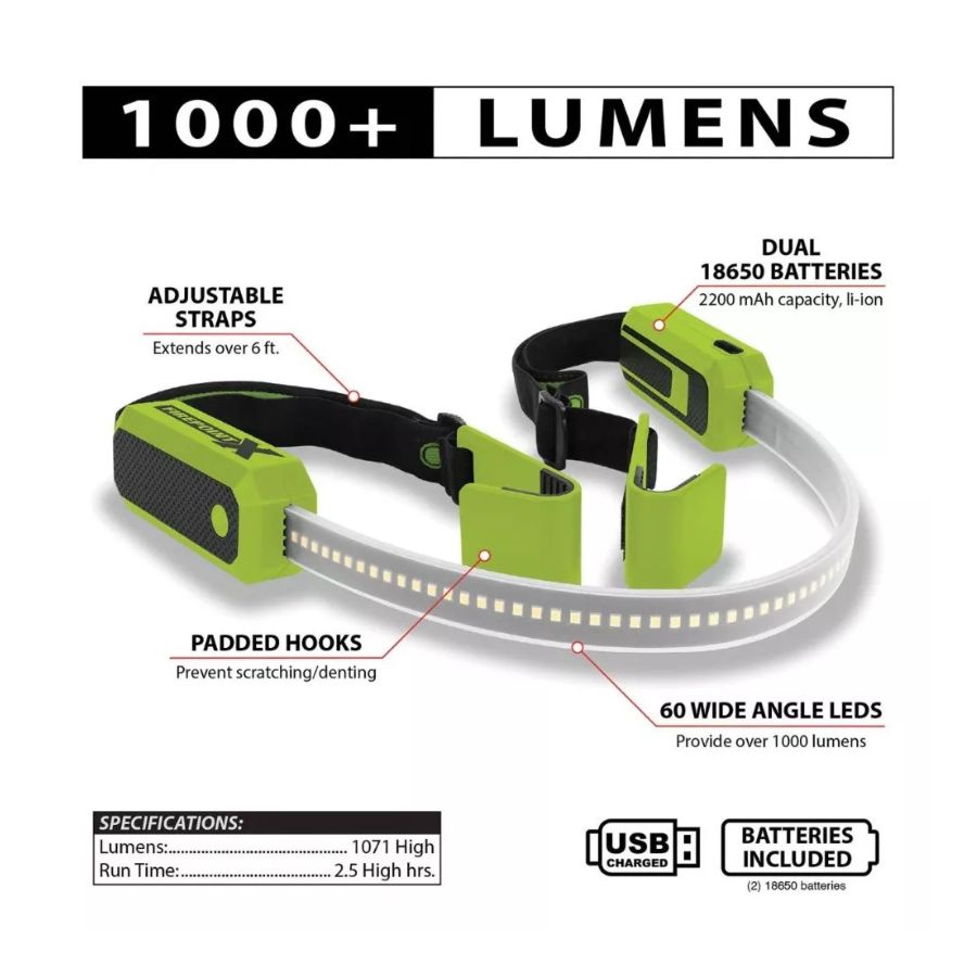 BARRA DE LUCES LED RECARGABLE ACCESORIOS PARA AUTO - 2