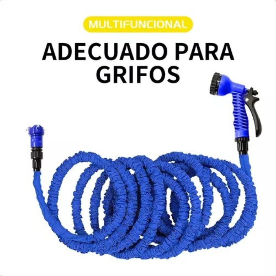 MANGUERA RETRÁCTIL AMPLIABLE 60 MTS EXTENSIBLE JARDIN HOGAR - 2