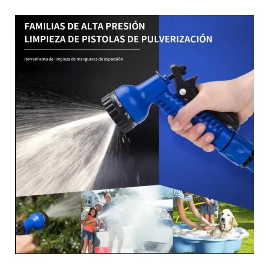 MANGUERA RETRÁCTIL AMPLIABLE 60 MTS EXTENSIBLE JARDIN HOGAR - 3
