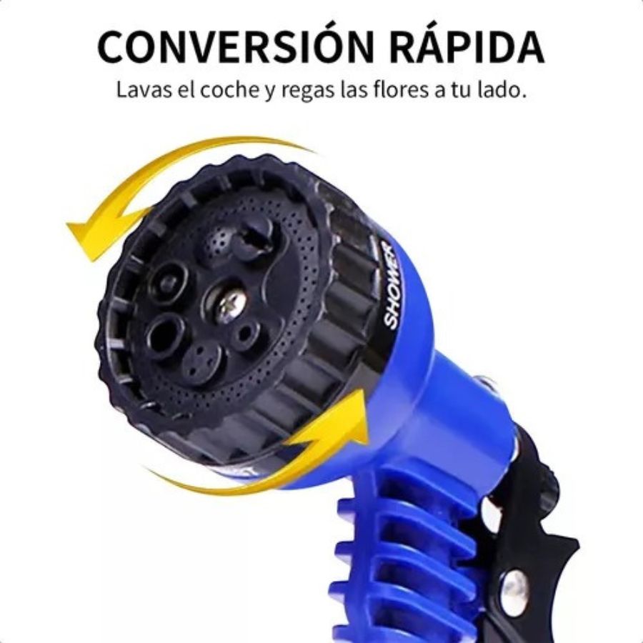 MANGUERA RETRÁCTIL AMPLIABLE 60 MTS EXTENSIBLE JARDIN HOGAR - 5