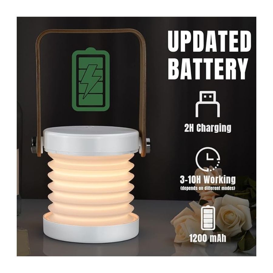 LAMPARA RECARGABLE PLEGABLE LED CAMPING ESCRITORIO - 2