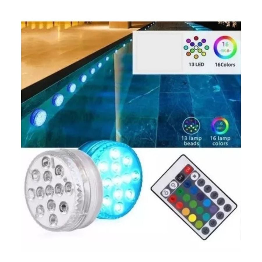 LUCES LED PISCINA SUMERGIBLES CONTROL REMOTO - 3