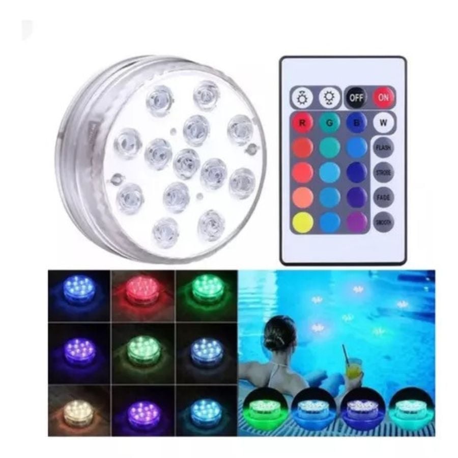 LUCES LED PISCINA SUMERGIBLES CONTROL REMOTO - 5