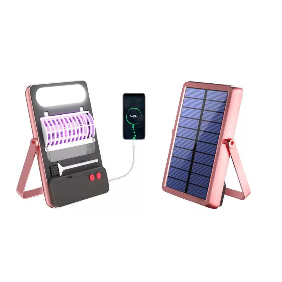 LAMPARA SOLAR MATA INSECTOS LAMPARA LUZ 40W - 2