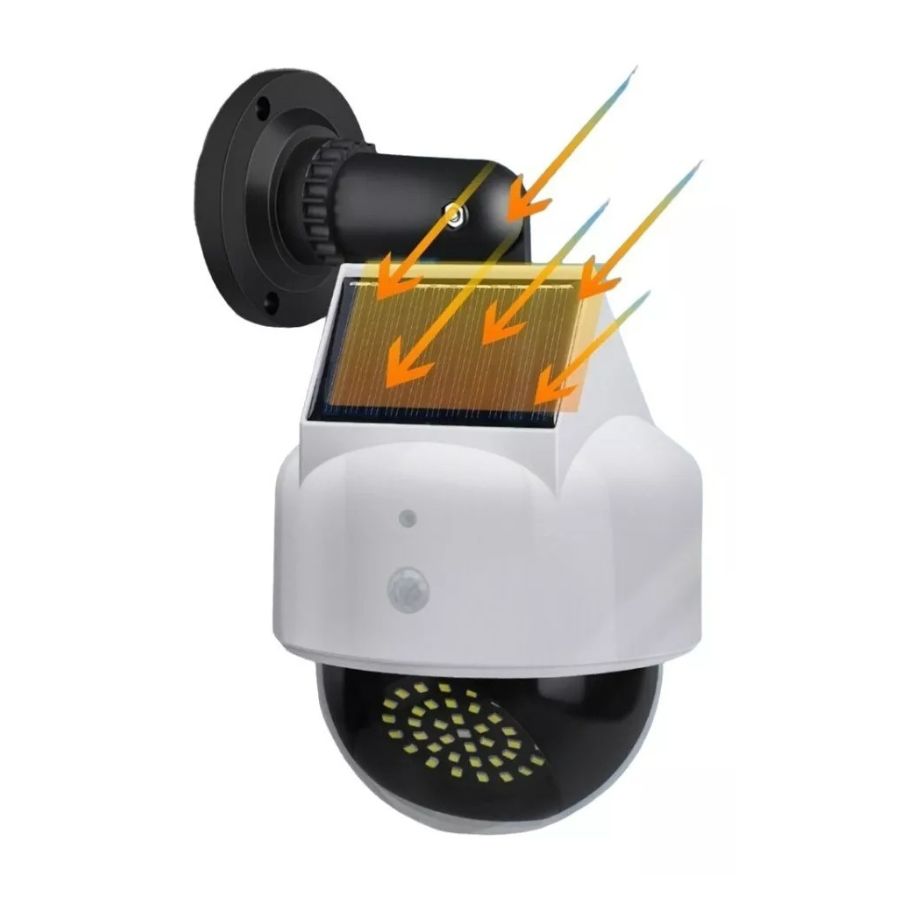 FOCO LUZ SOLAR ANTI ROBO RECARGABLE LAMPARA DE MONITOREO - 3