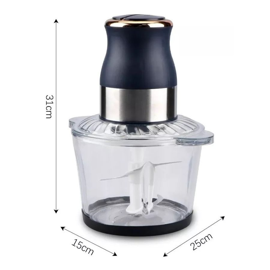 PROCESADOR PICADORA MULTIFUNCIONAL DE ALIMENTOS ELÉCTRICA 3L - 2