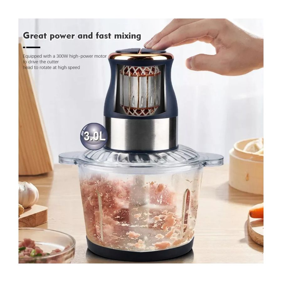 PROCESADOR PICADORA MULTIFUNCIONAL DE ALIMENTOS ELÉCTRICA 3L - 5