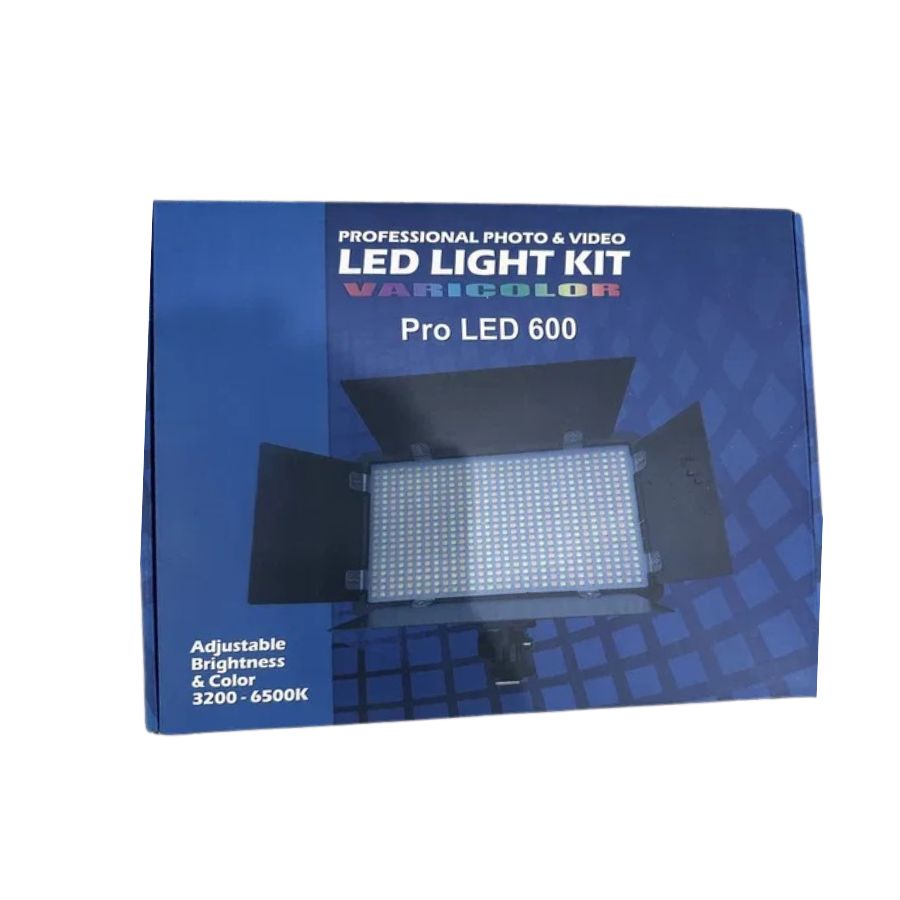 KIT REFLECTOR LUZ PROFESIONAL VIDEOS CON TRÍPODE LED 600 - 3