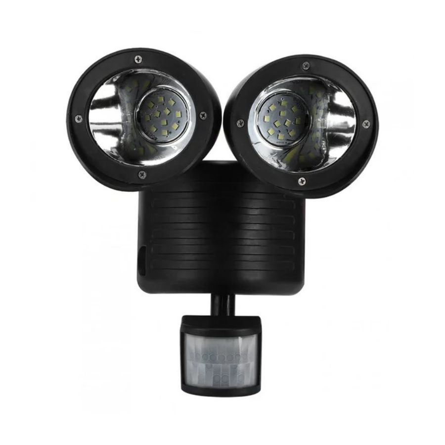 LAMPARA SOLAR LED 2 CABEZALES SENSOR DE MOVIMIENTO - 3
