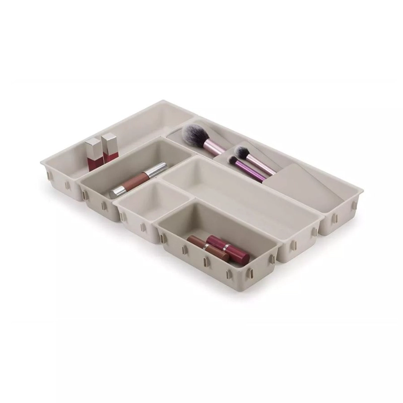 CAJA ORGANIZADOR MAQUILLAJE 7 DIVISORES CAJON ACCESORIO - 1