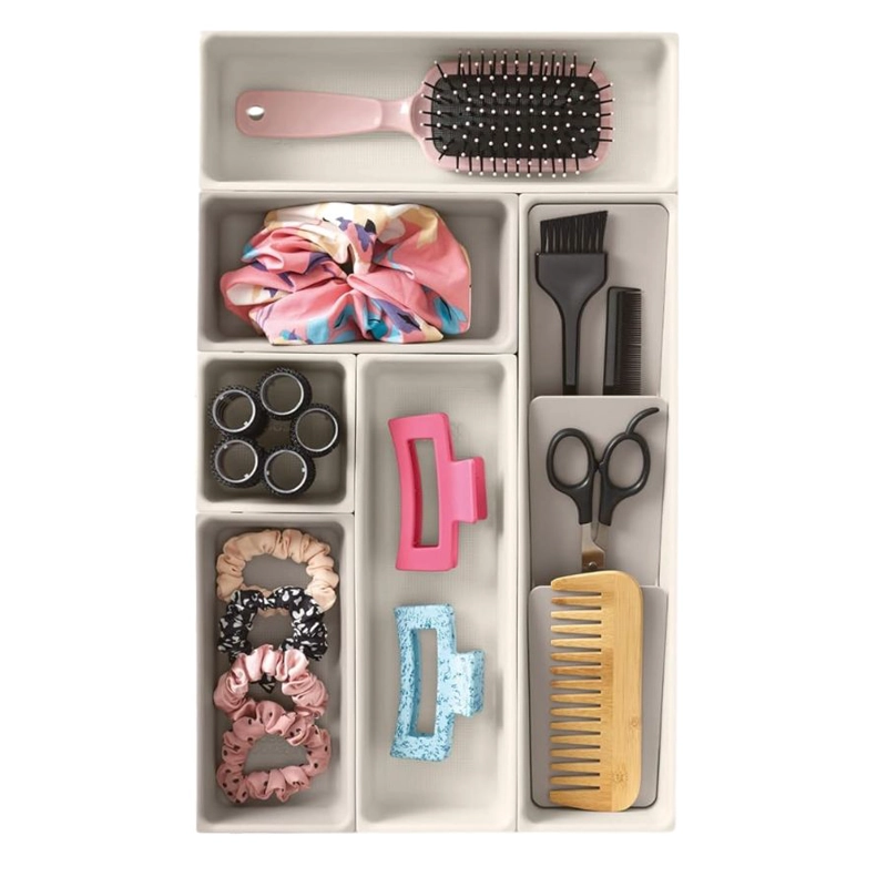 CAJA ORGANIZADOR MAQUILLAJE 7 DIVISORES CAJON ACCESORIO - 2