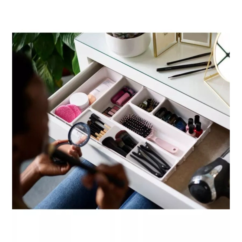 CAJA ORGANIZADOR MAQUILLAJE 7 DIVISORES CAJON ACCESORIO - 3