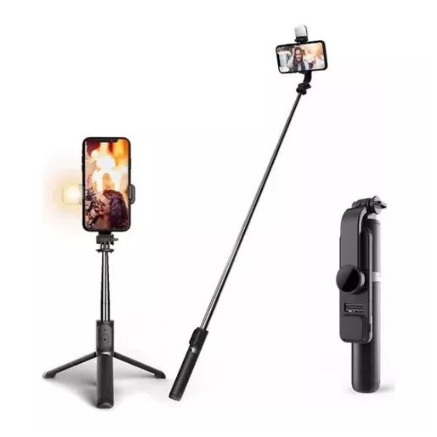 PALO SELFIE TRÍPODE BASTON EXTENSIBLE BLUETOOTH MULTIFUNCIÓN - 4