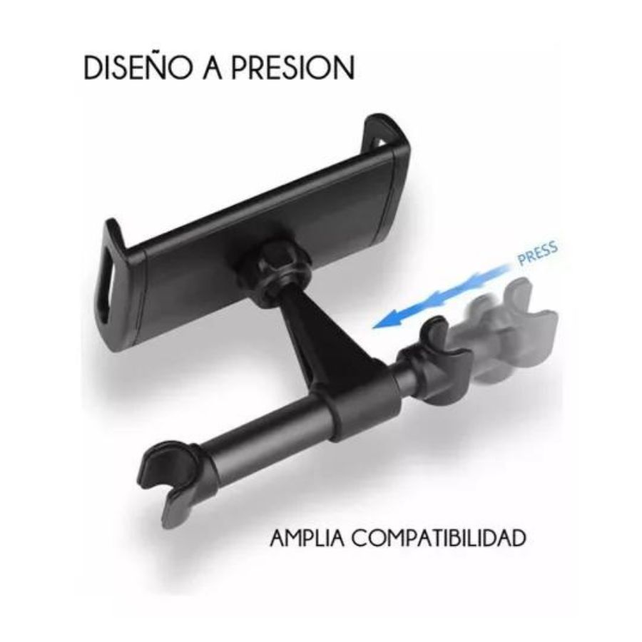 SOPORTE HOLDER PARA COCHE SOPORTE TELEFONO TABLET CONSOLAS - 6