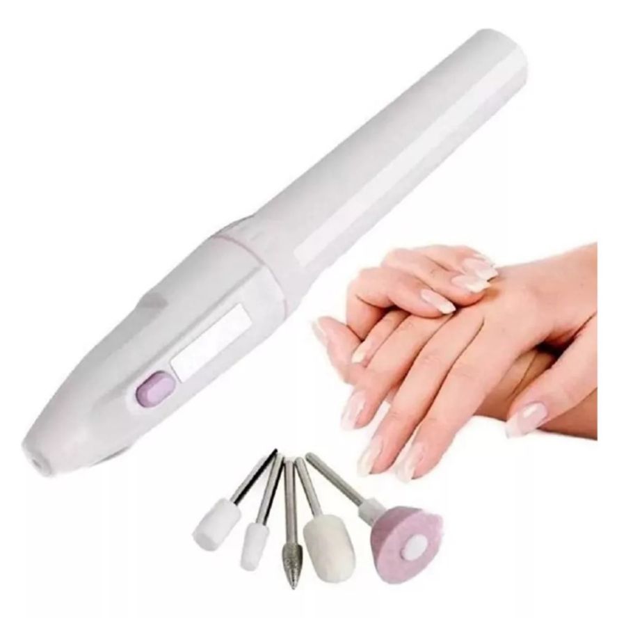 LIMA ELECTRICA EXFOLIADOR MANICURA PEDICURA 5 EN 1 - 1