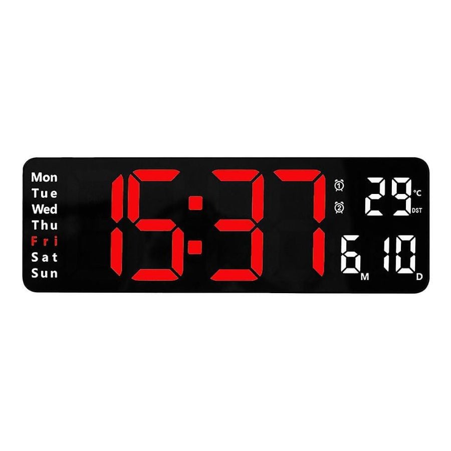 RELOJ DIGITAL LED DESPERTADOR TERMÓMETRO CALENDARIO - 1