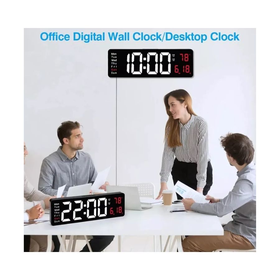 RELOJ DIGITAL LED DESPERTADOR TERMÓMETRO CALENDARIO - 3