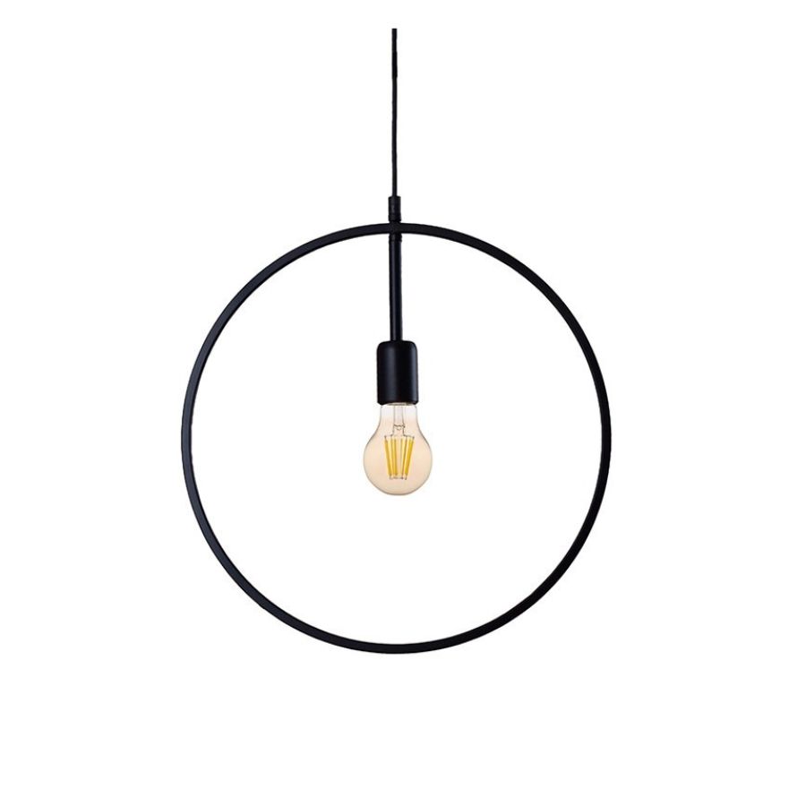 LAMPARA COLGANTE ILUMINACION FIERRO ARO LAMPARA VINTAGE - 2