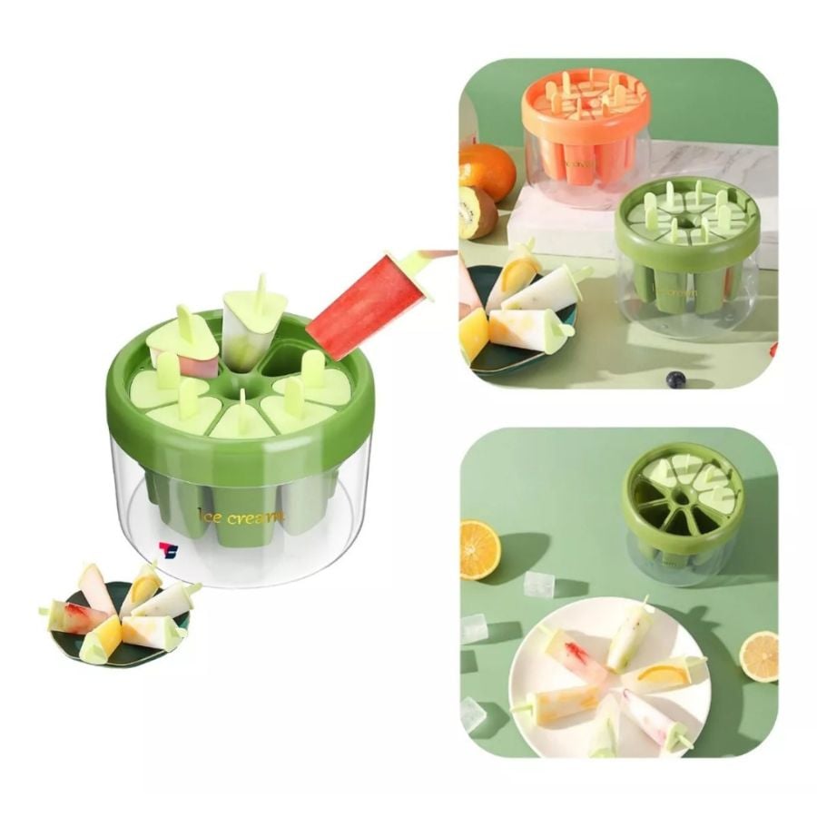 MOLDE SILICONA PARA PALETAS 8 REJILLAS MOLDE LAVABLE CASERO - 2