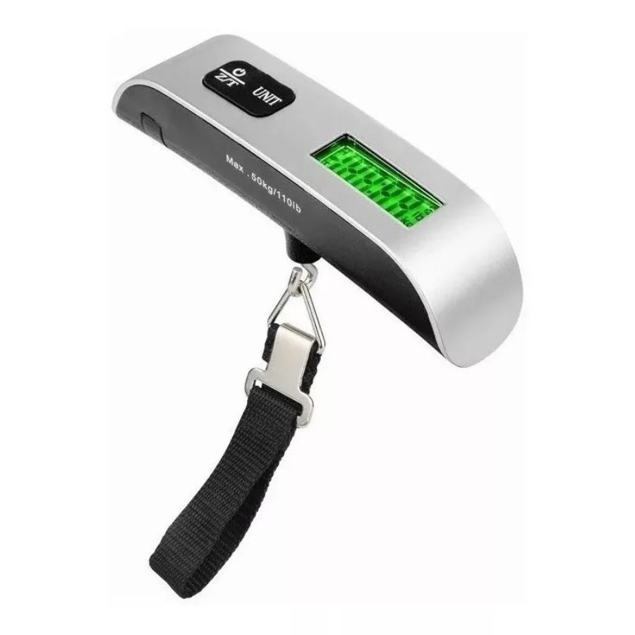 BASCULA DIGITAL EQUIPAJE 50 KG PANTALLA LCD PORTÁTIL - 1