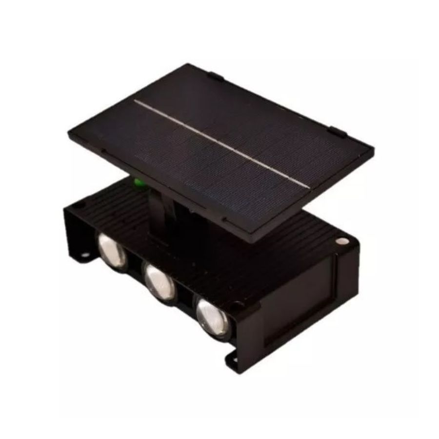 PACK 3 LAMPARA APLIQUE SOLAR DE PARED CON PANEL LAMPARA DECORATIVA - 3