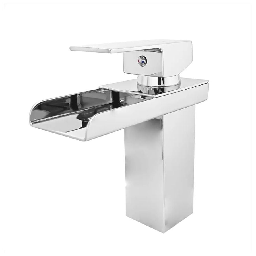 GRIFO DE LAVABO BAÑO EFECTO CASCADA GRIFO ANTISALPICADURAS - 1