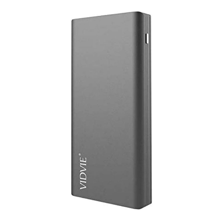 BATERIA POWER BANK PORTATIL USB VIDVIE 10000MAH 20W CARGADOR - 1