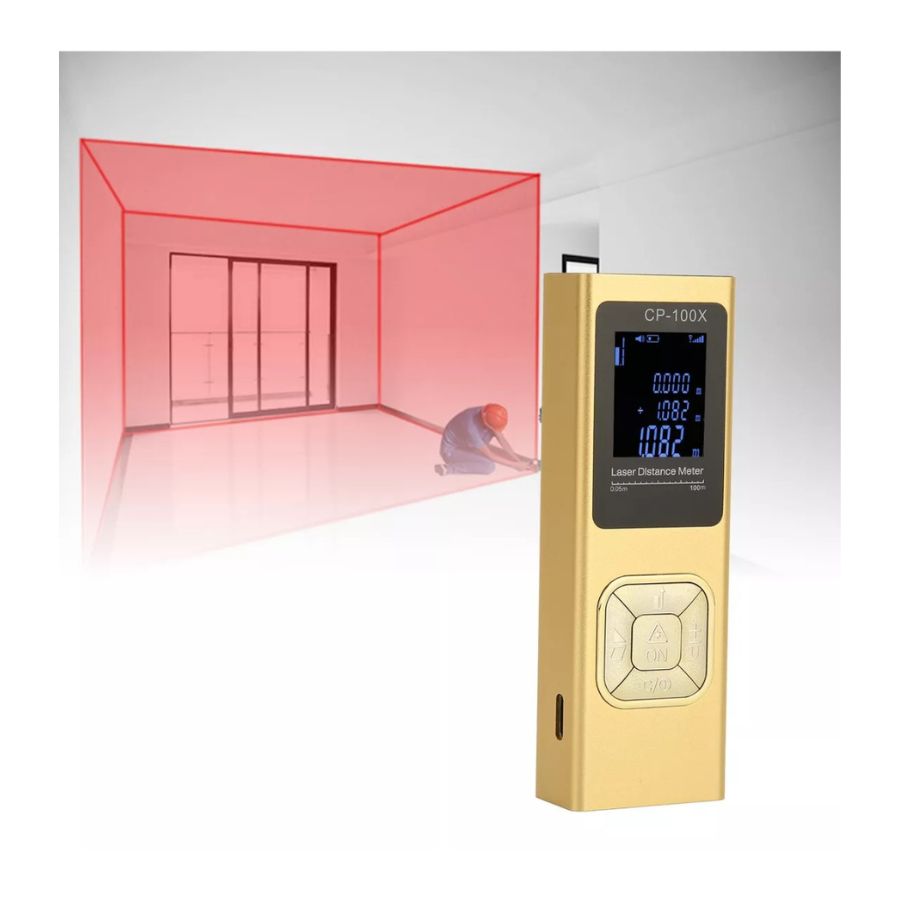 MINI CINTA MÉTRICA LASER MEDIDOR DE DISTANCIA DIGITAL LCD - 3