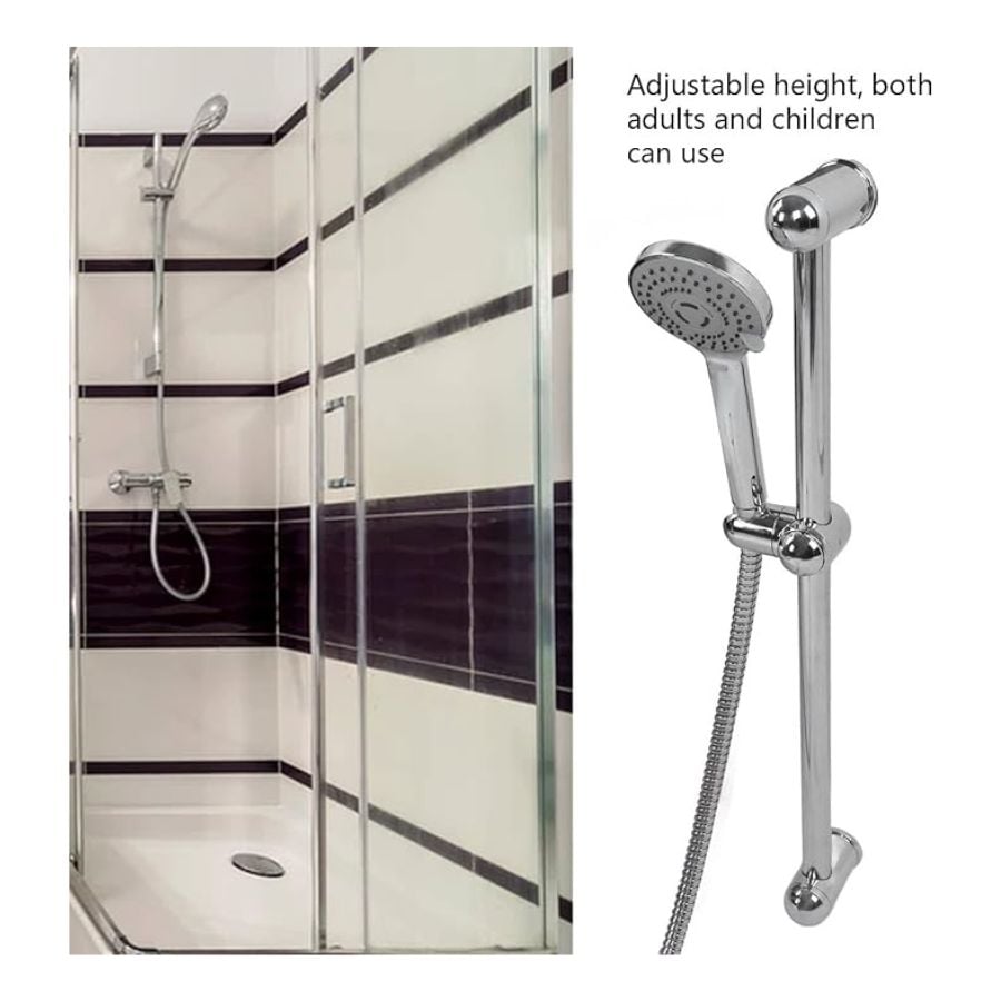 DUCHA ELEVABLE DE BAÑO COLUMNA EXTENSORA ROTACIÓN - 2