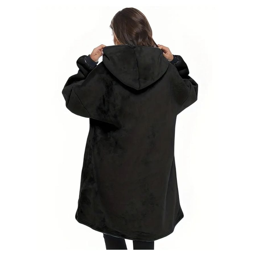 POLERON HODDIE FRAZADA MANTA LUMINOSA CON CAPUCHA SUDADERA PIJAMA - 2