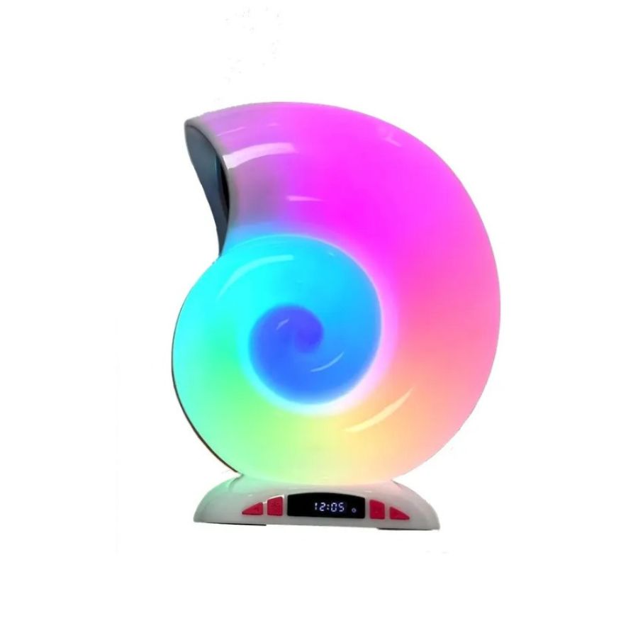 MINI ALTAVOZ CARACOLA RGB INALÁMBRICO PARLANTE LAMPARA - 1