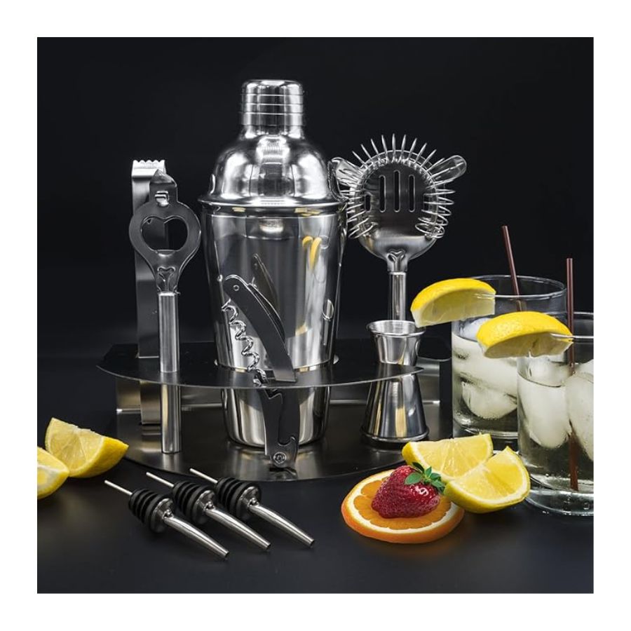 SET COCTELERA BARTENDER ACERO INOXIDABLE ACCESORIOS BAR - 4