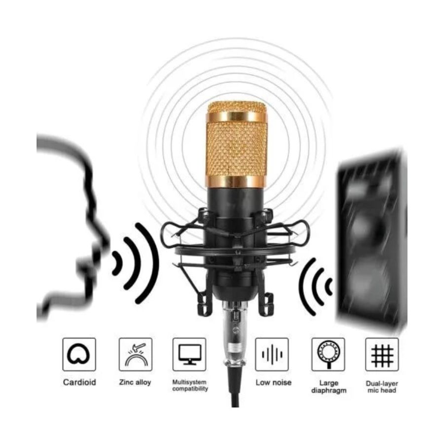 MICRÓFONO CLICK VENTAS DE GRABACIÓN PROFESIONAL CONDENSADO UNIDIRECCIONAL - 6