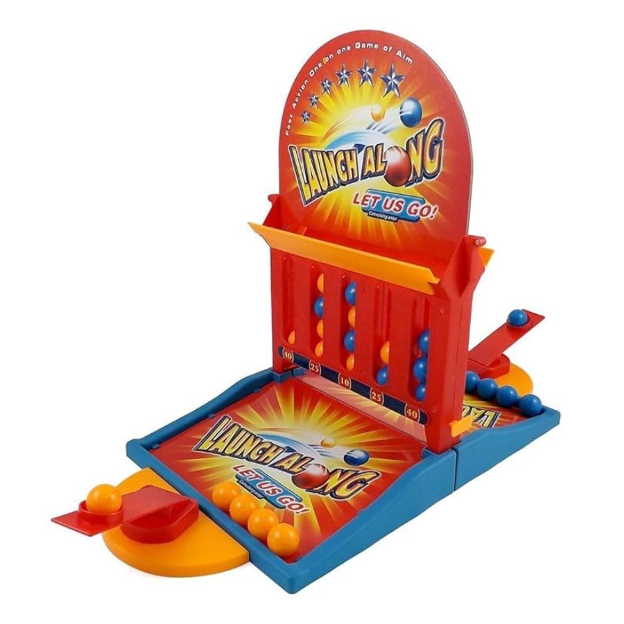 JUEGO MESA CLICK VENTAS LANZADOR DE PELOTAS NIÑOS 2 LANZADORES - 1