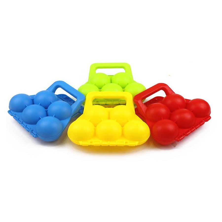 PINZA CLICK VENTAS PARA HACER BOLAS NIEVE ARENA CLIP JUGUETE 5 BOLAS - 1