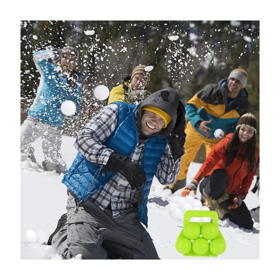 PINZA CLICK VENTAS PARA HACER BOLAS NIEVE ARENA CLIP JUGUETE 5 BOLAS - 3