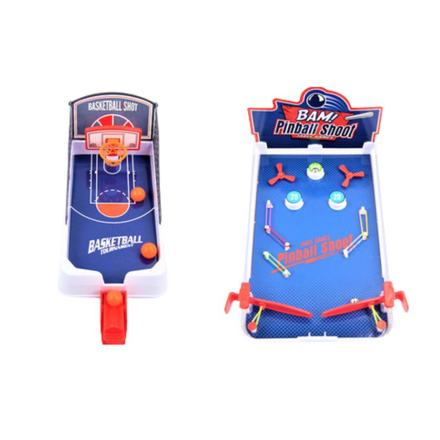 JUEGO MESA CLICK VENTAS MINI 2 EN 1 PINBALL SHOOT Y BASKETBALL NIÑOS - 3