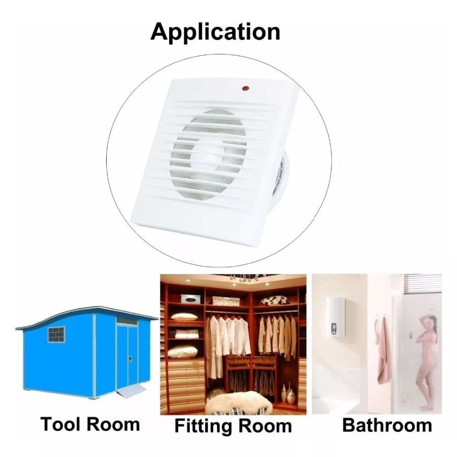 EXTRACTOR DE AIRE CLICK VENTAS VENTILADOR SILENCIOSO BAÑO COCINA 15 W - 2