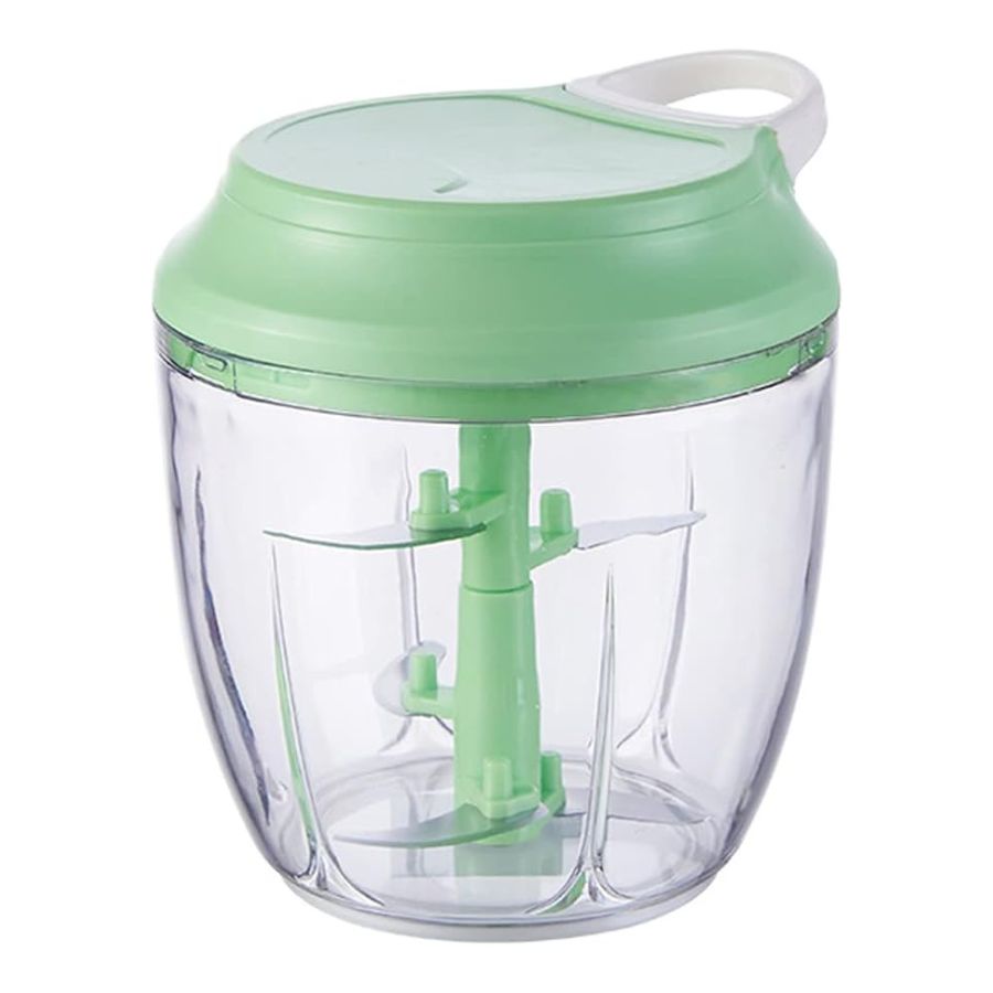 MINI PROCESADOR MANUAL CUERDA MEZCLADOR PICADORA VERDURAS - 1