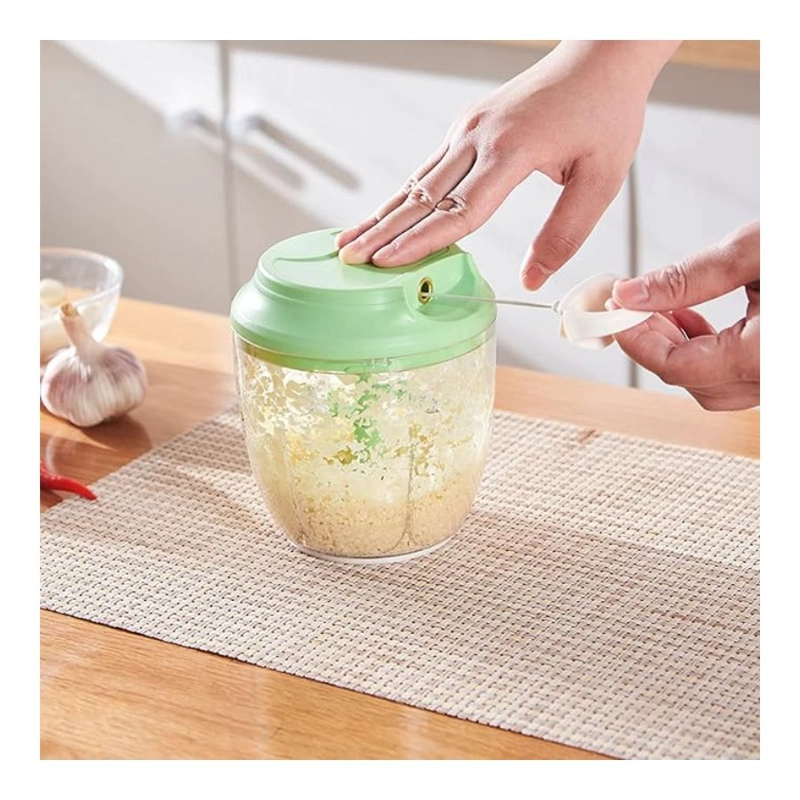 MINI PROCESADOR MANUAL CUERDA MEZCLADOR PICADORA VERDURAS - 5
