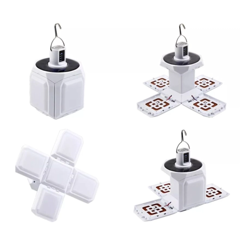 LÁMPARA CLICK VENTAS BOMBILLA RECARGABLE USB CON GANCHO ILUMINA 5 LADOS - 3