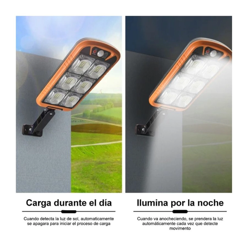 LÁMPARA CLICK VENTAS POSTE SOLAR LED SENSOR DE MOVIMIENTO IMPERMEABLE - 3