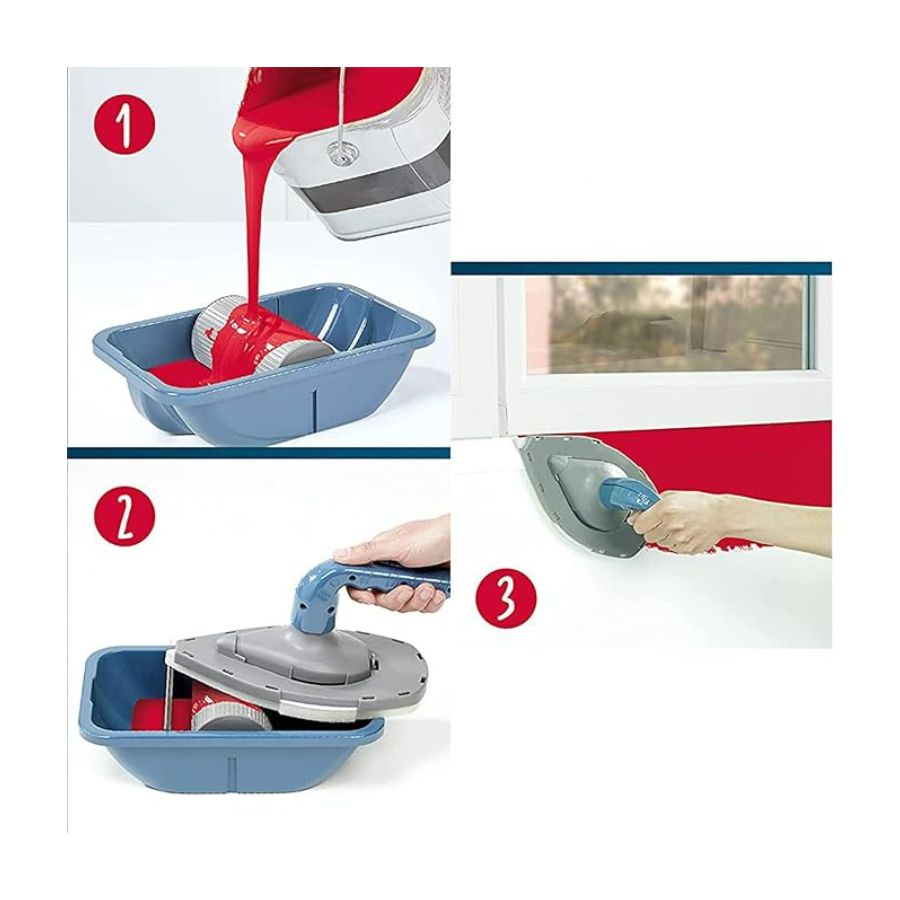 SET RODILLO CLICK VENTAS TIPO V RODILLOS PINTURA RECARGABLE ACCESORIOS - 3