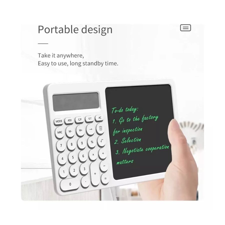 CALCULADORA CLICK VENTAS LCD TABLERO ESCRITORIO CON PANTALLA ESCRITURA - 3