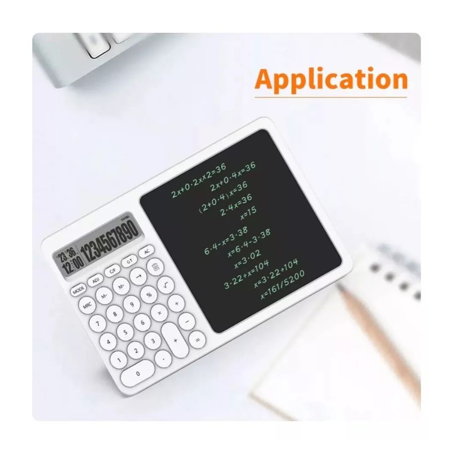 CALCULADORA CLICK VENTAS LCD TABLERO ESCRITORIO CON PANTALLA ESCRITURA - 4