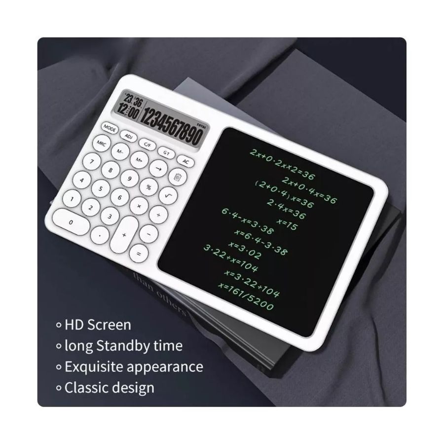 CALCULADORA CLICK VENTAS LCD TABLERO ESCRITORIO CON PANTALLA ESCRITURA - 5