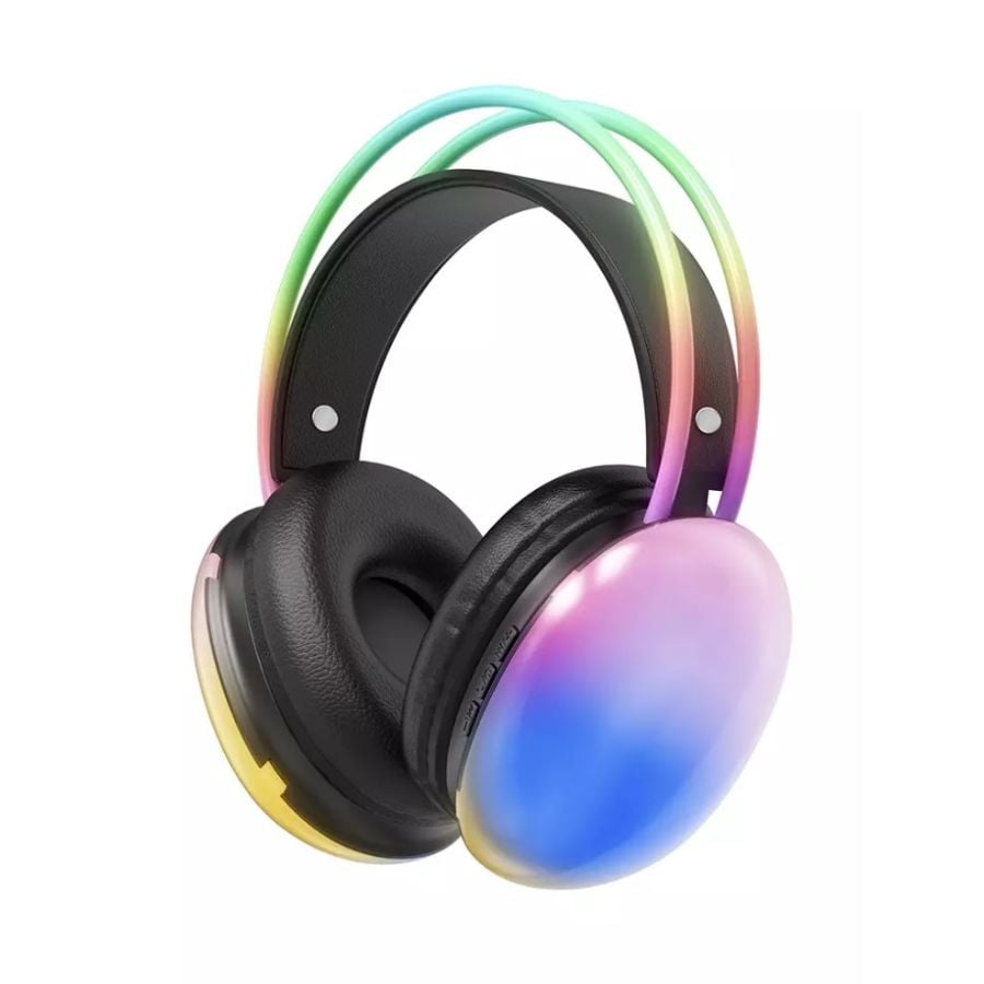 AUDÍFONOS CLICK VENTAS WK30 RGB BLUETOOTH 5.3 MICRÓFONO - 1
